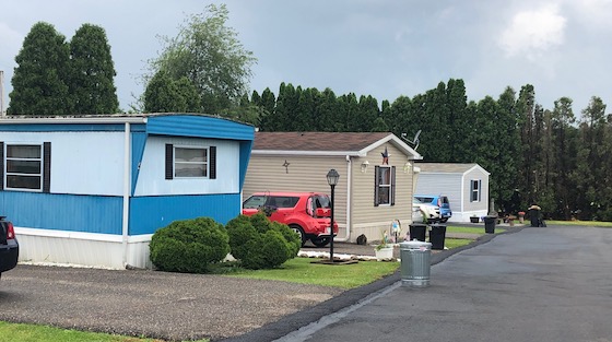 Old And New Mobile Homes