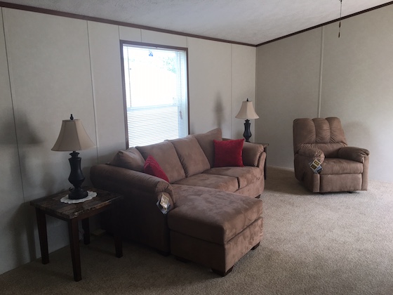 staging a mobile home