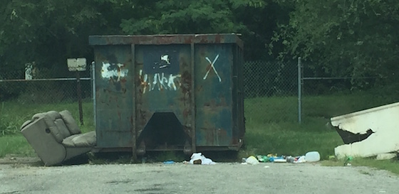 mobile home park dumpster abuse